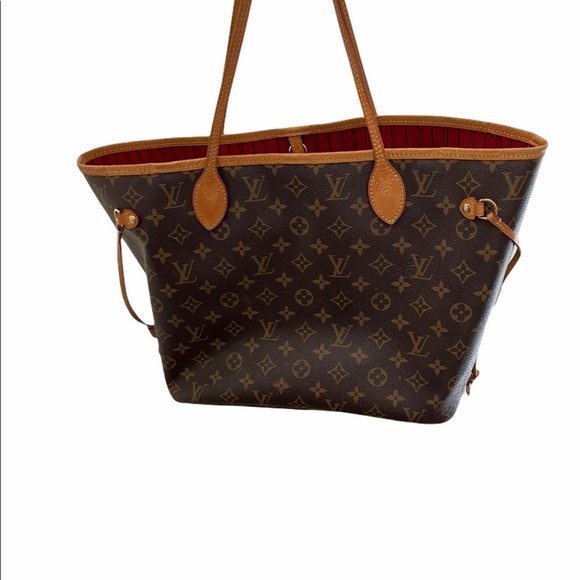 neverfull monogram red interior